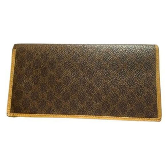 Authentic Celine Macadam Vintage Long PVC & Leather Bifold Wallet **FLAWS** - Picture 2 of 9
